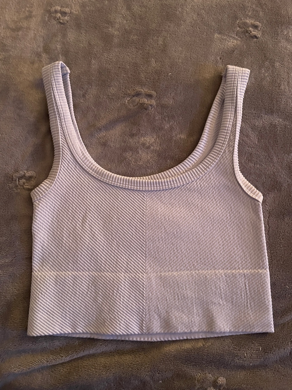Women's Ribbed Tank Bodysuit - Light Lavender